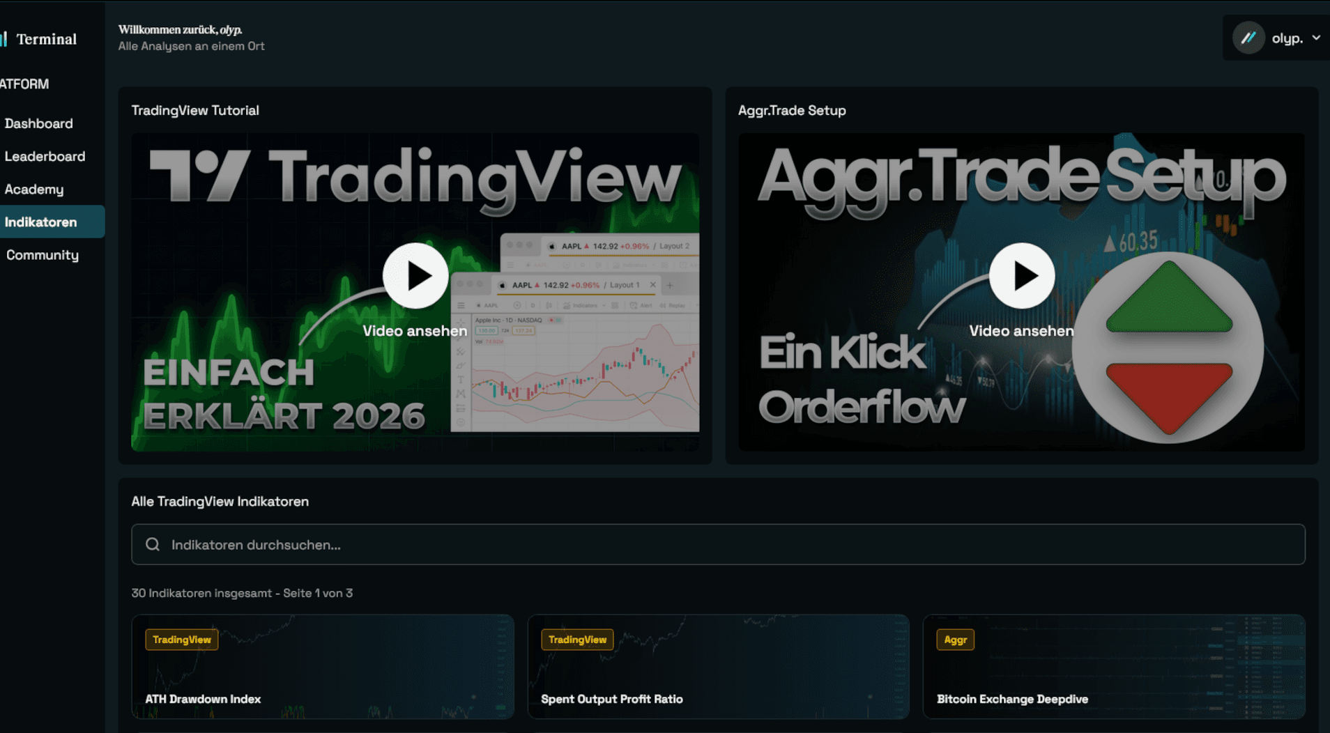 Coindome Website im Ausschnitt